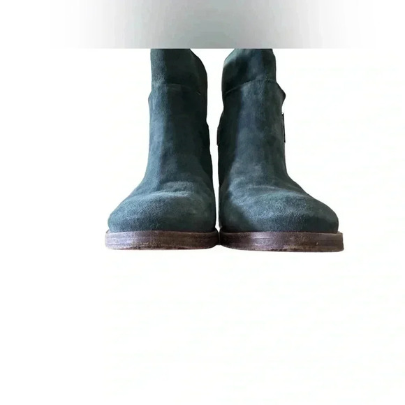 Tory Burch Riley Mid Buckle Boot Dark Green Size 7 (00760) - Picture 9 of 16